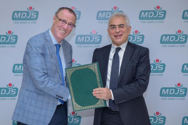 تحديث اتفاقية الشراكة بين الجمعية المغربية للصحافة الرياضية والمغربية للألعاب والرياضة